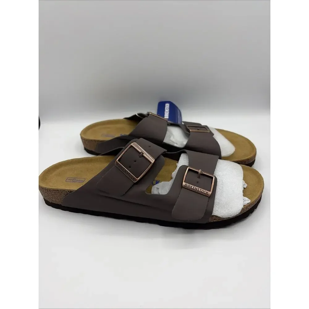 Birkenstock Arizona Matte Coffee Nubuck Soft Footbed Sandal US M11 W13 EU44 NWOB